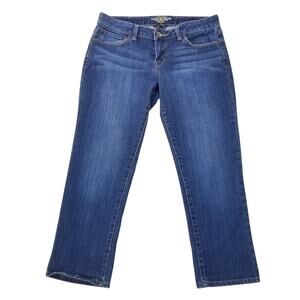 Size 29 Crop Ankle Jeans Dark Stretch Denim Lucky Brand Lola Size 8 Cropped